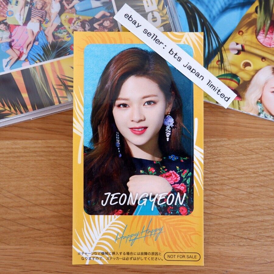 TWICE JEONGYEON HAPPY HAPPY Official ONCE CD ver. + IC sticker + Poster