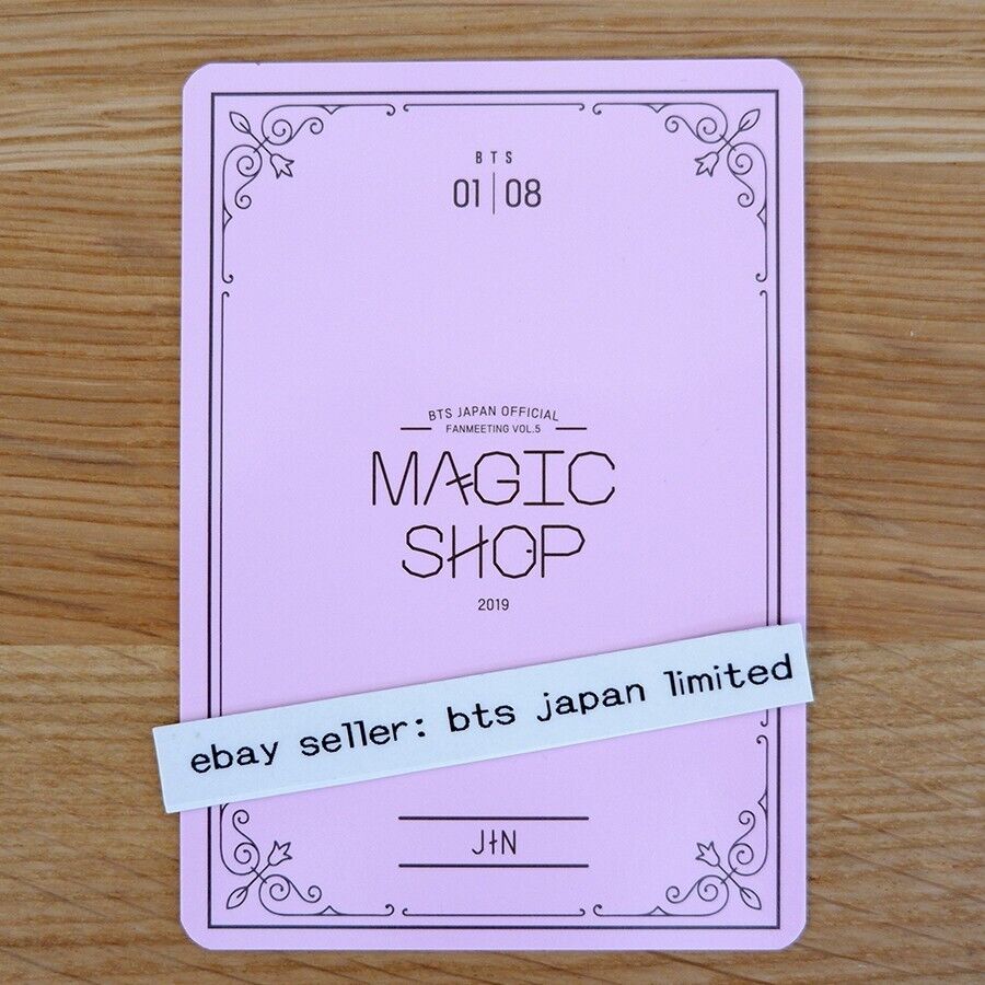 BTS FANMEETING VOL.5 MAGIC SHOP Official Mini Photo card JIN 8set photocard