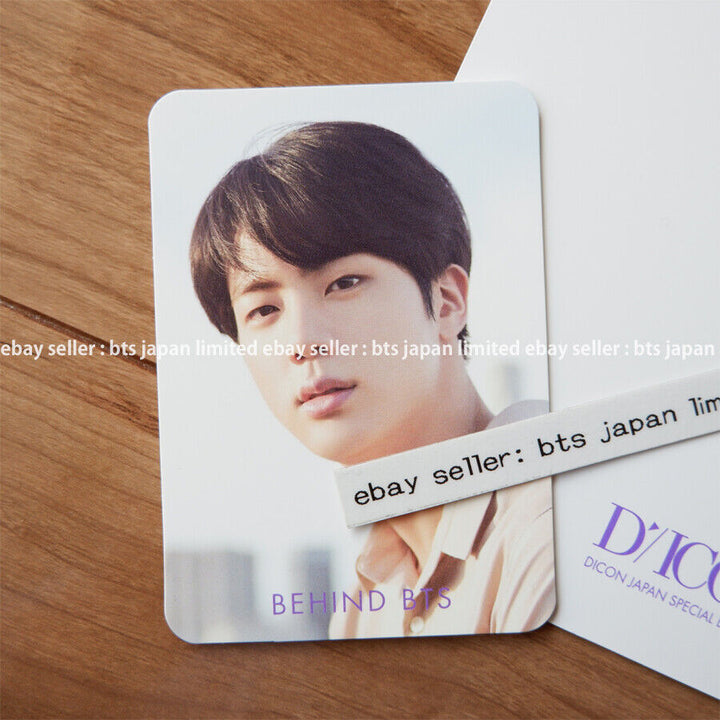 BTS JIN DICON Vol.2 BEHIND Japan Special Edition Lenticular + Photocard set pc