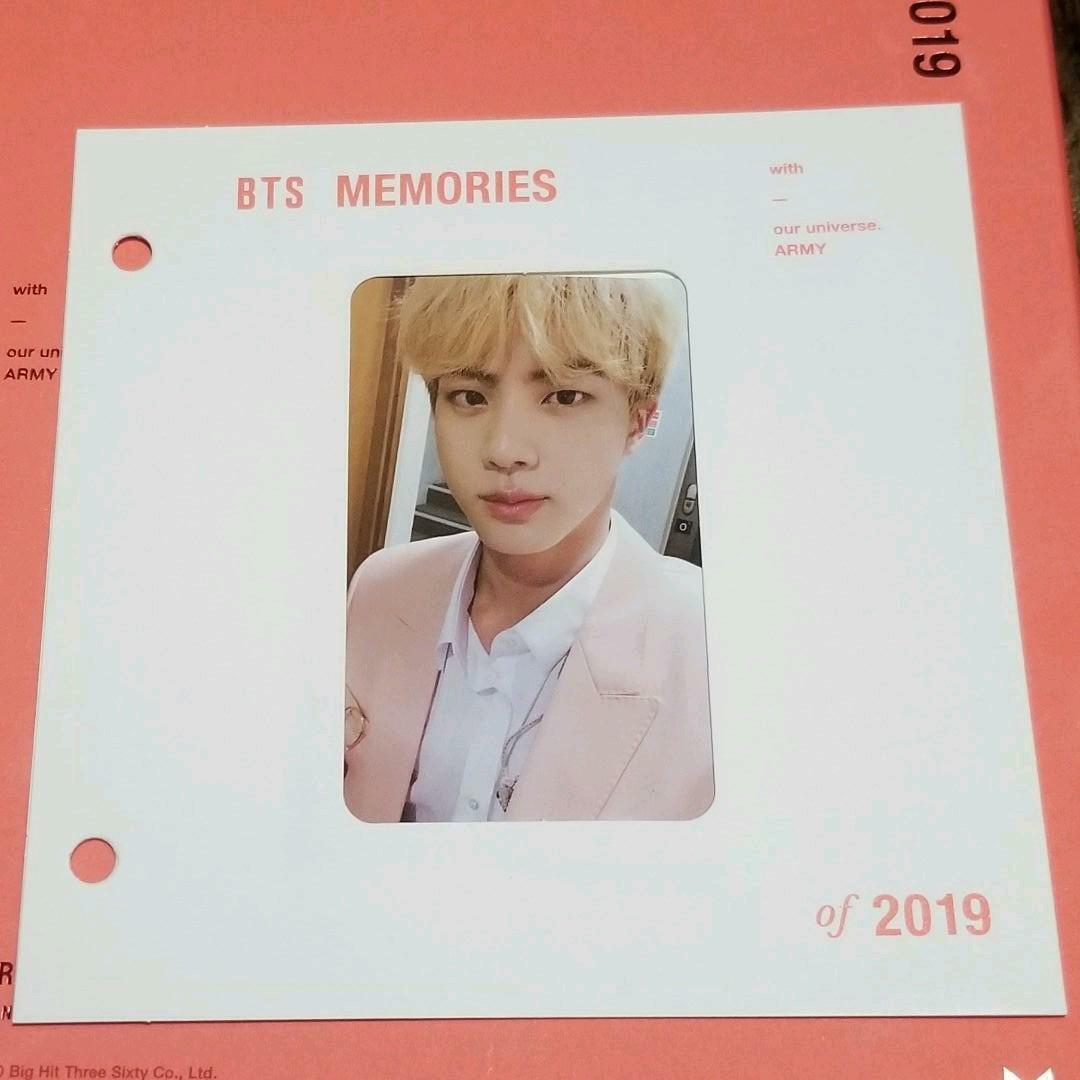 BTS JIN Memories of 2019 Blu-ray ver. Official Photo card ONLY Bangtan –  world-store