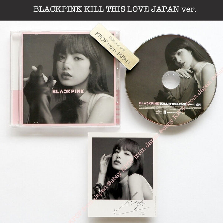 LISA BLACKPINK KILL THIS LOVE JP version CD + Official photocard JAPAN Album