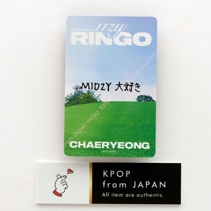 CHAERYEONG ITZY RINGO MIDZY JAPÓN ver. CD + Photocard set 3Photocards Álbum JPFC 