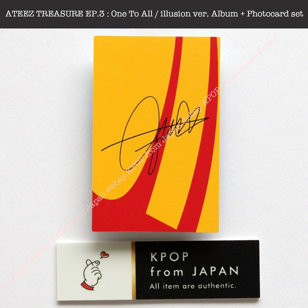 JONGHO ATEEZ TREASURE EP.3 : One To All / illusion ver. Album + Photocard set