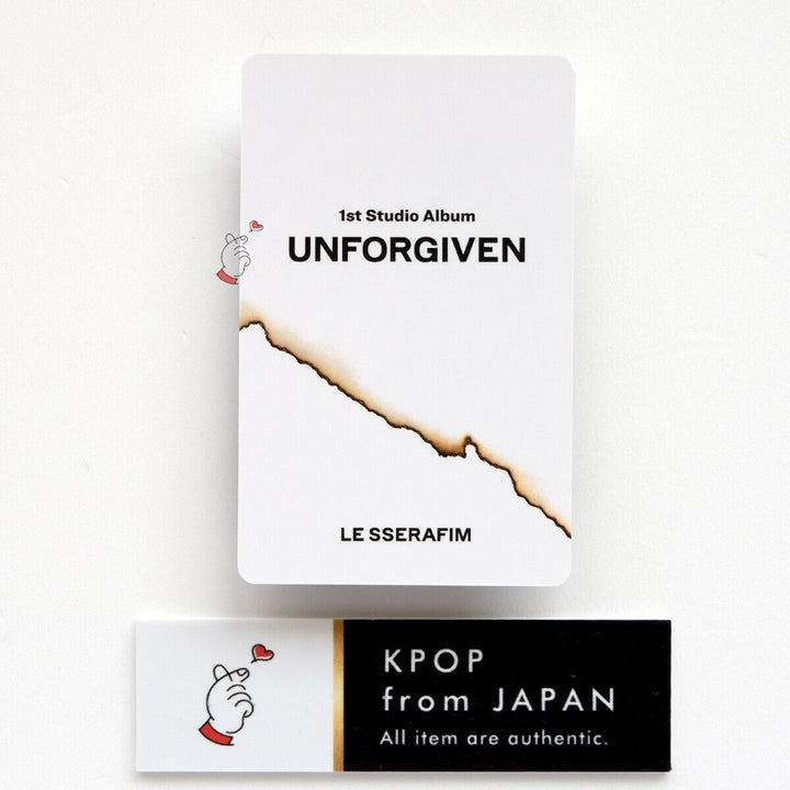 LE SSERAFIM UNFORGIVEN Weverse japan Compact Ver. POB Full set Photocard 5cards