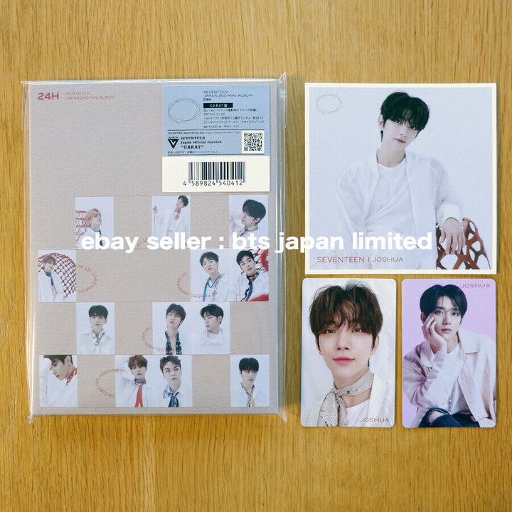 SEVENTEEN JOSHUA 24H OFFICIAL FAN CLUB CARAT ver. + HMV 3 PHOTO CARD