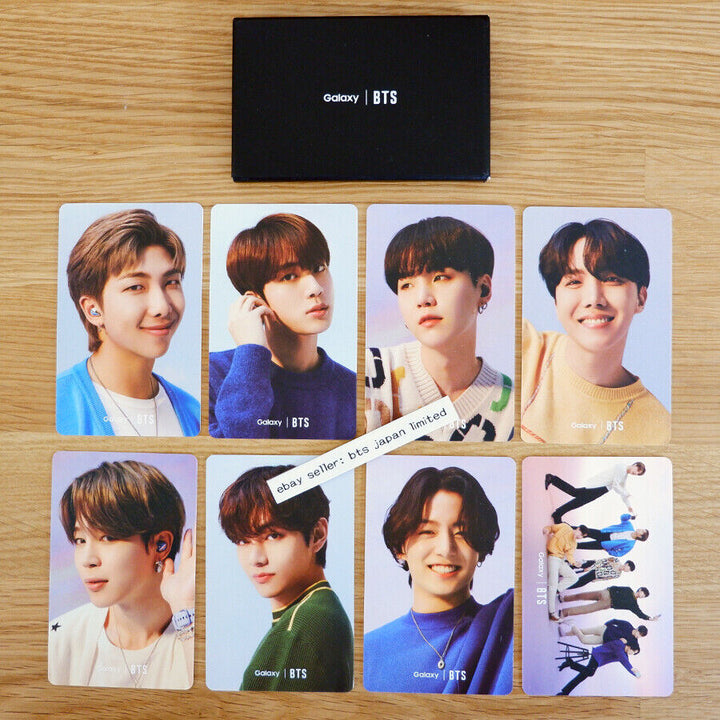 BTS Samsung Galaxy Official 8 Photocards JUNG KOOK V JIMIN SUGA RM JIN J-HOPE