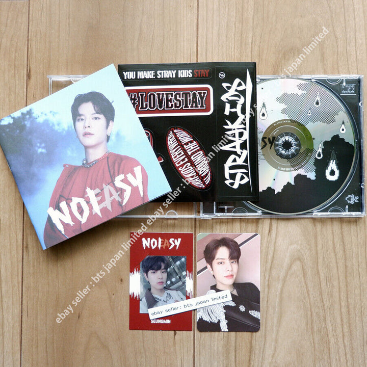 Stray Kids Seungmin NOEASY Estuche CD + Tarjeta fotográfica + Conjunto de fotos con marco 