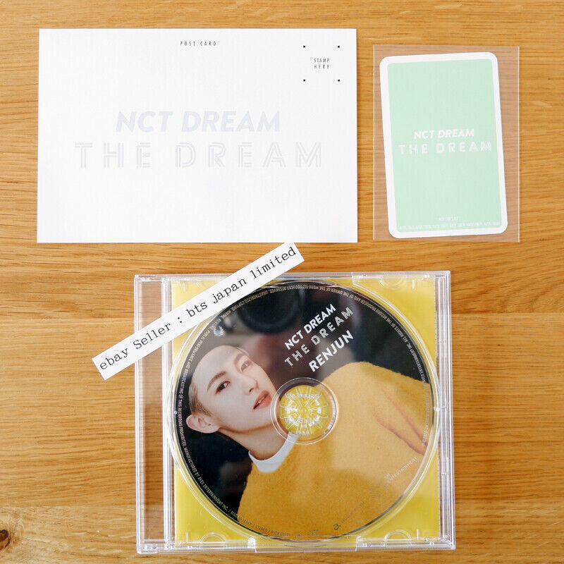 NCT DREAM OFICIAL The Dream RENJUN CD + Tarjeta postal + Conjunto de tarjetas fotográficas NCTDREAM 