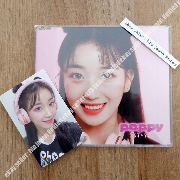 STAYC SUMIN POPPY Solo ver. CD + Official Photocard set Photo card PC