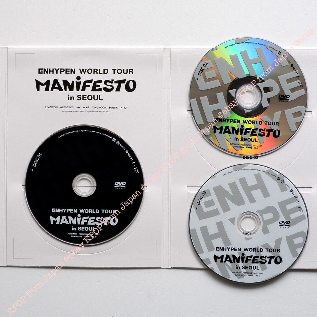 ENHYPEN Enhypen World Tour Manifesto In Seoul Official 3DVD + Card