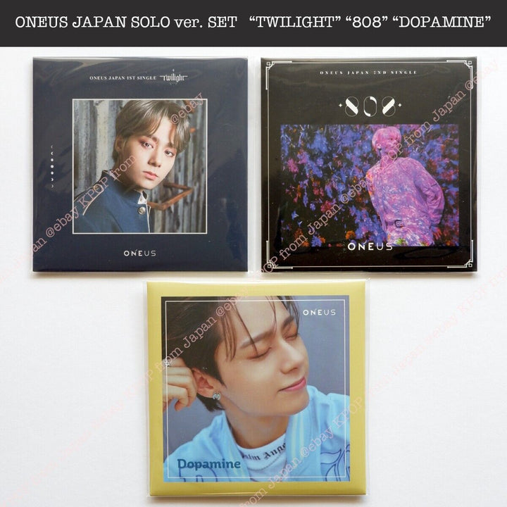 HWAN WOONG ONEUS Japan Solo jacket set of 3 unopened TWILIGHT / 808 / DOPAMINE