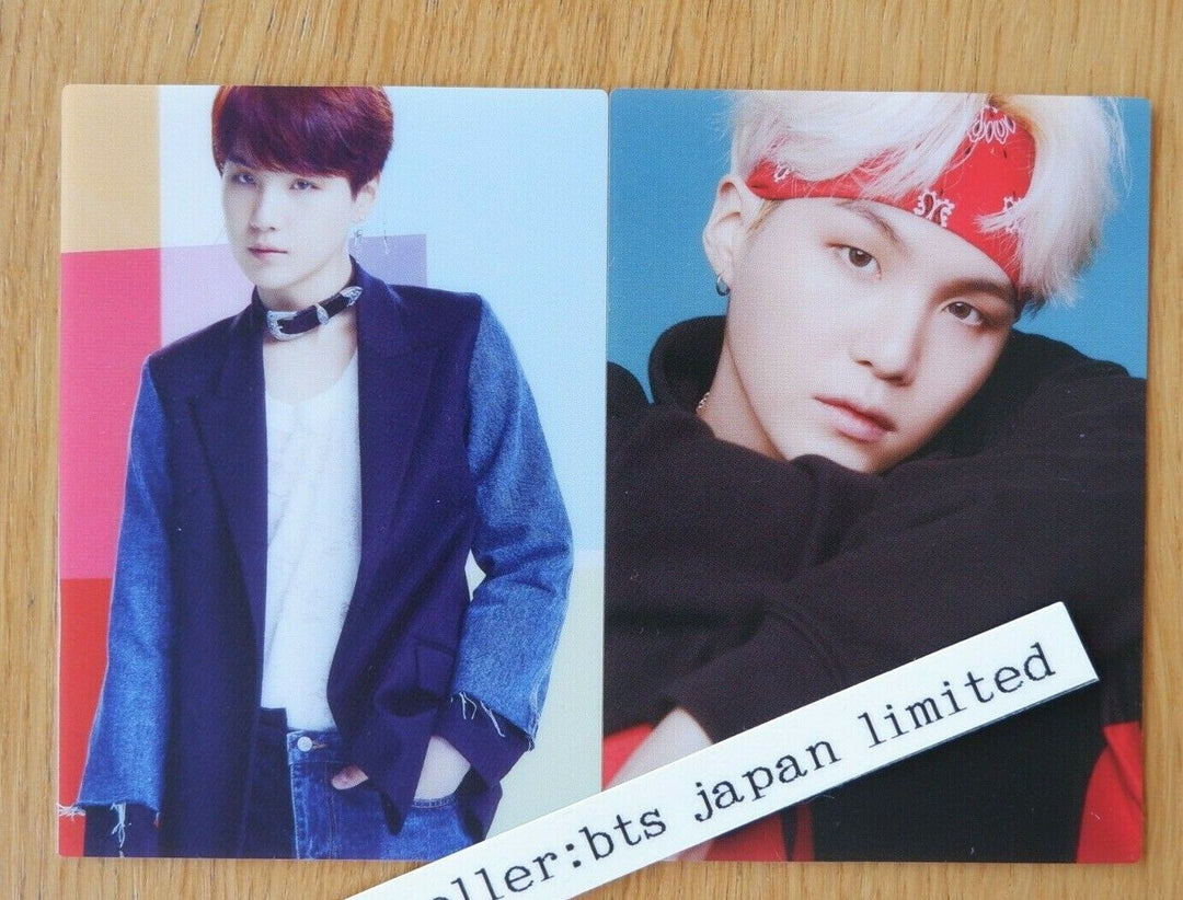 BTS SUGA BTS, THE BEST Universal music edition Official 2 Photo cards ONLY PC