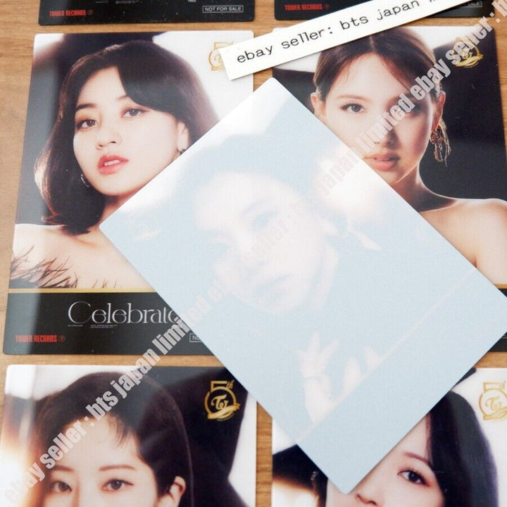 TWICE Celebrate Tower records Photocards PC MINA MOMO JIHYO SANA DAHYUN NAYEON