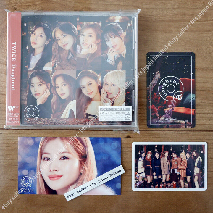 TWICE Sana Donut CD oficial ONCE ver. + Pegatina ONCE + 2 Photocard + Póster 