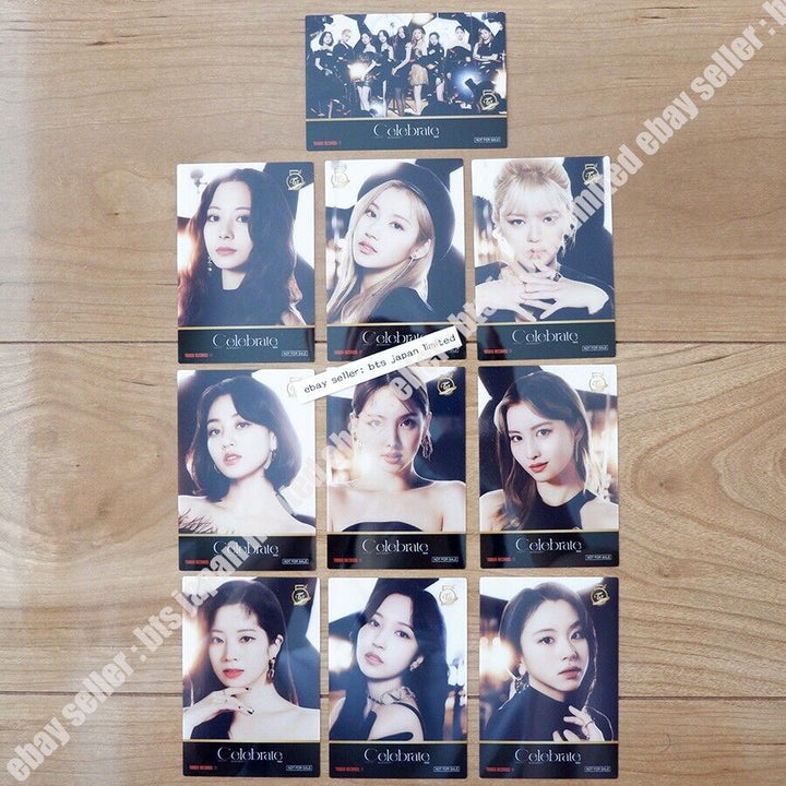 TWICE Celebrate Tower records Photocards PC MINA MOMO JIHYO SANA DAHYUN NAYEON