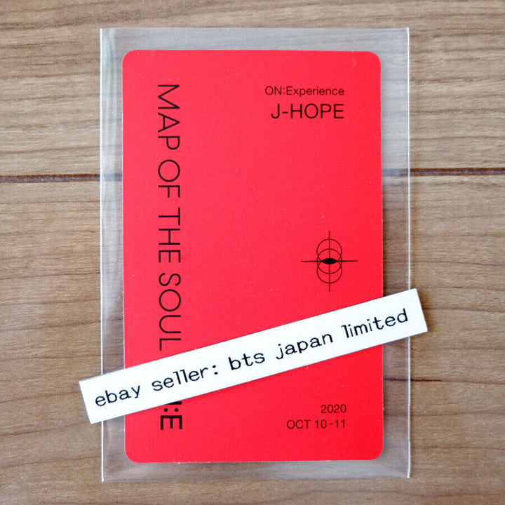 BTS J-HOPE MAP OF THE SOUL ON:E Blu-ray Official Photocard Photo card PC