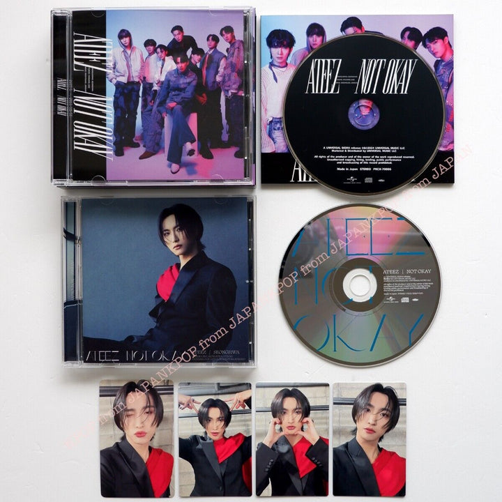 SEONGHWA ATEEZ JAPAN NOT OKAY ATINY Solo CD + 4Photocards set POB Photocard