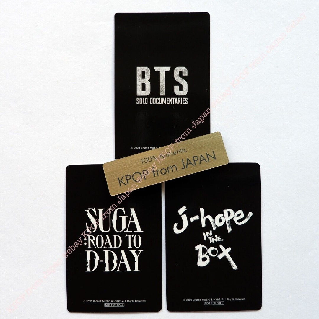 SUGA J-HOPE BTS SOLO DOCUMENTARIES Official Photocard set of 3 Movie