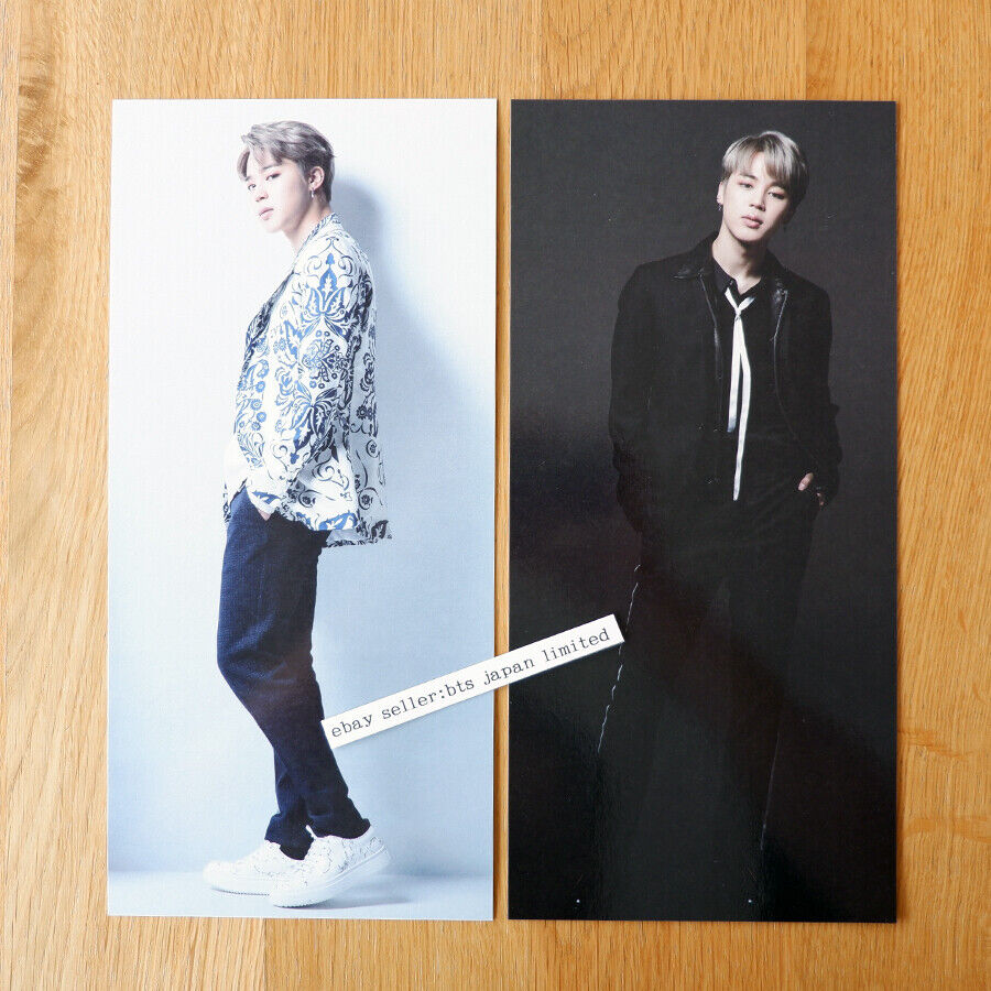 BTS JIMIN BEST OF BTS Juego oficial de 2 tarjetas con fotos grandes, versión coreana. + Versión japonesa. 