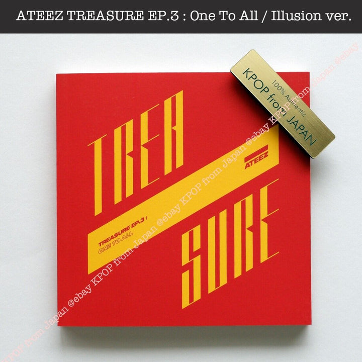 HongJoong ATEEZ TREASURE EP.3 : One To All / illusion ver. Album + Photocard