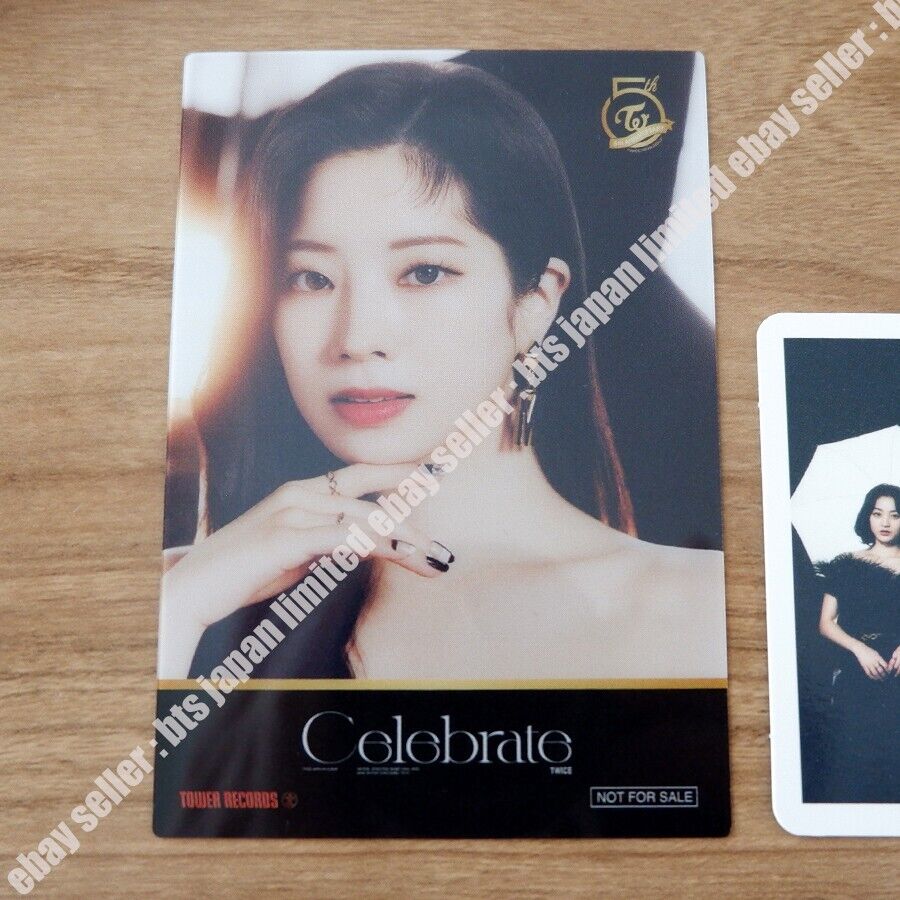 TWICE Celebrate DAHYUN ONCE ver. CD + Tower Records Photocard + Group Photo Set