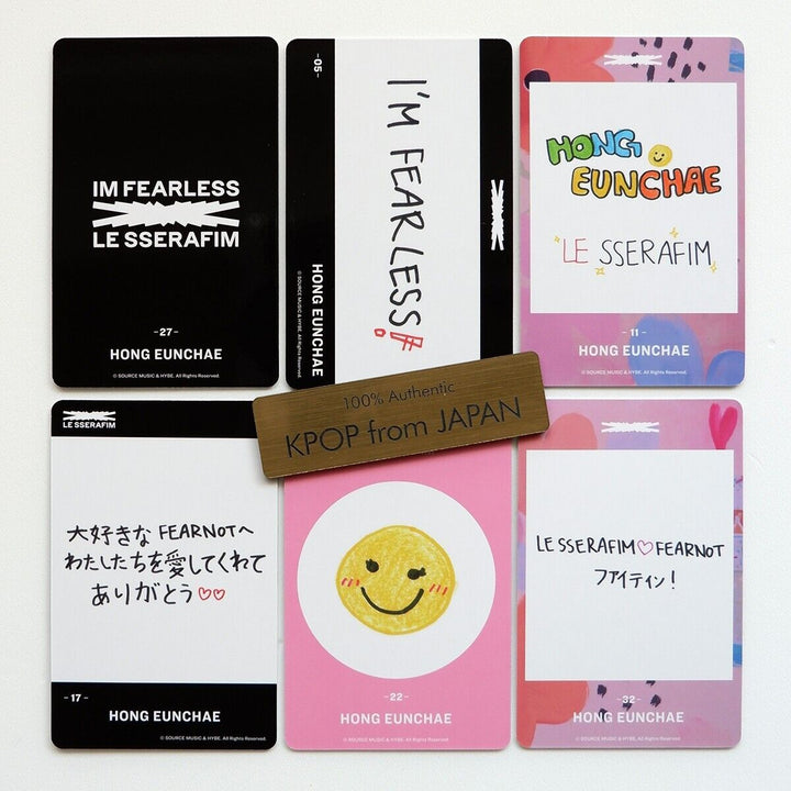 Eunchae LE SSERAFIM FEARLESS Weverse japan photocard Complete set LESSERAFIM