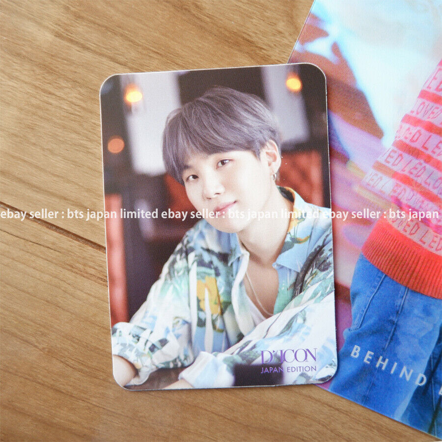 BTS SUGA DICON Vol.2 DETRÁS Japón Edición Especial Lenticular + Photocard set pc 